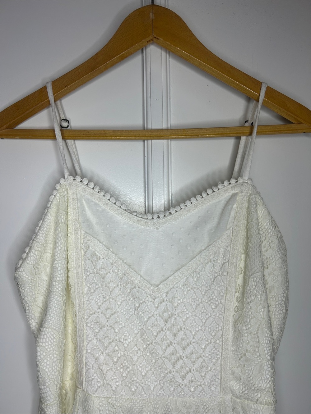 Ivory Lace Fit & Flare Midi Dress - Picture 3 of 7